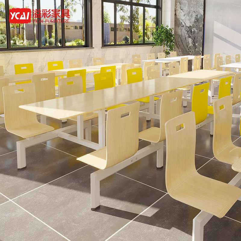 食堂餐桌椅学校商用早餐厅大排档面馆饭堂小吃快餐店学生食堂餐桌