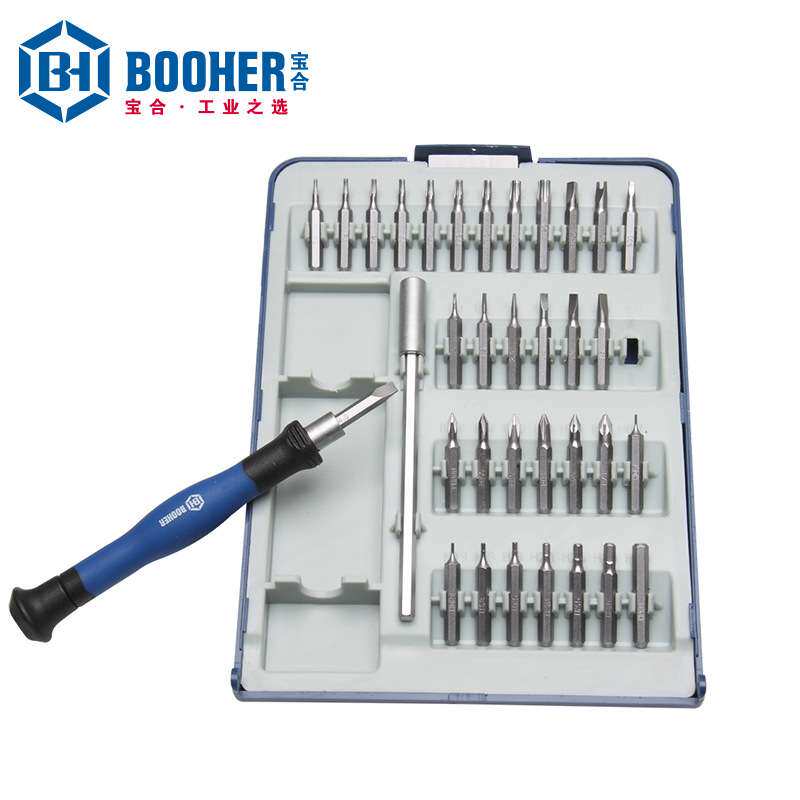 宝合(booher)35件套微型螺丝批组套十字一字米字电子钟表起子