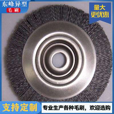 长期销售磨料丝毛刷轮去毛刺压片刷 碳化硅研磨轮刷 工业刷辊