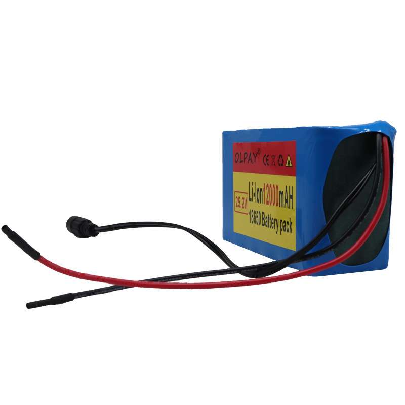 18650锂离子电池组24V12.0Ah电动自行车助力车锂离子电池组带BMS