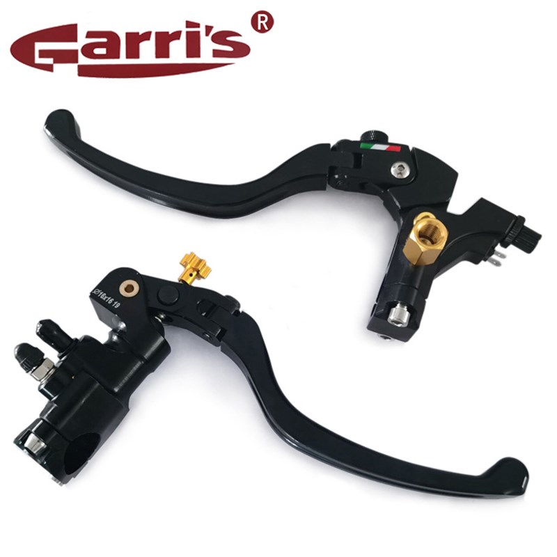 摩托车电动CNC改装刹车防摔手把可调式离合鲍鱼直推上泵总成