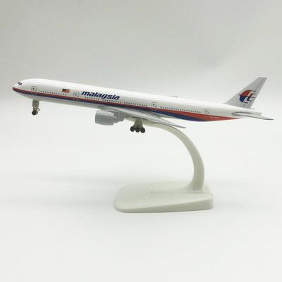 20CM合金飞机模型 仿真客机 合金静态摆件 波音777 马航777