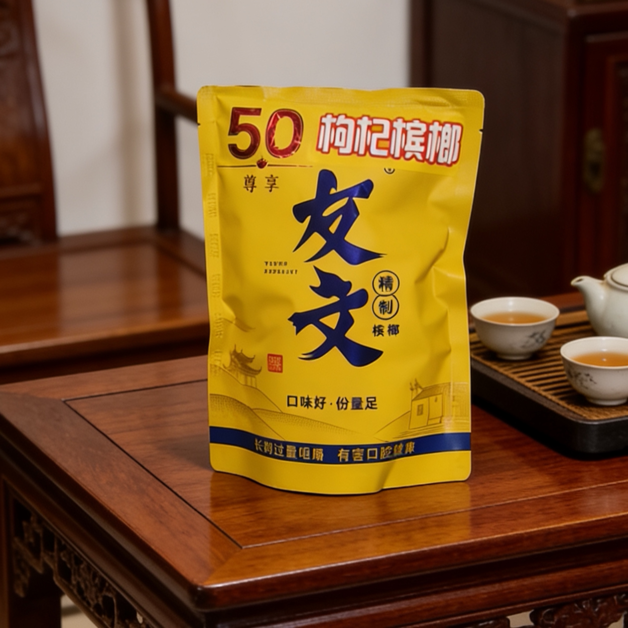 友文正品原包装尊享50枸杞槟榔提神醒脑湖南特产海南青果