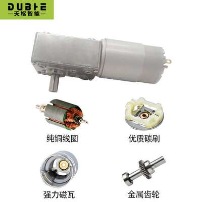 5840-555编码器减速电机 大扭力带编码器电机 涡轮蜗杆电机12V-24