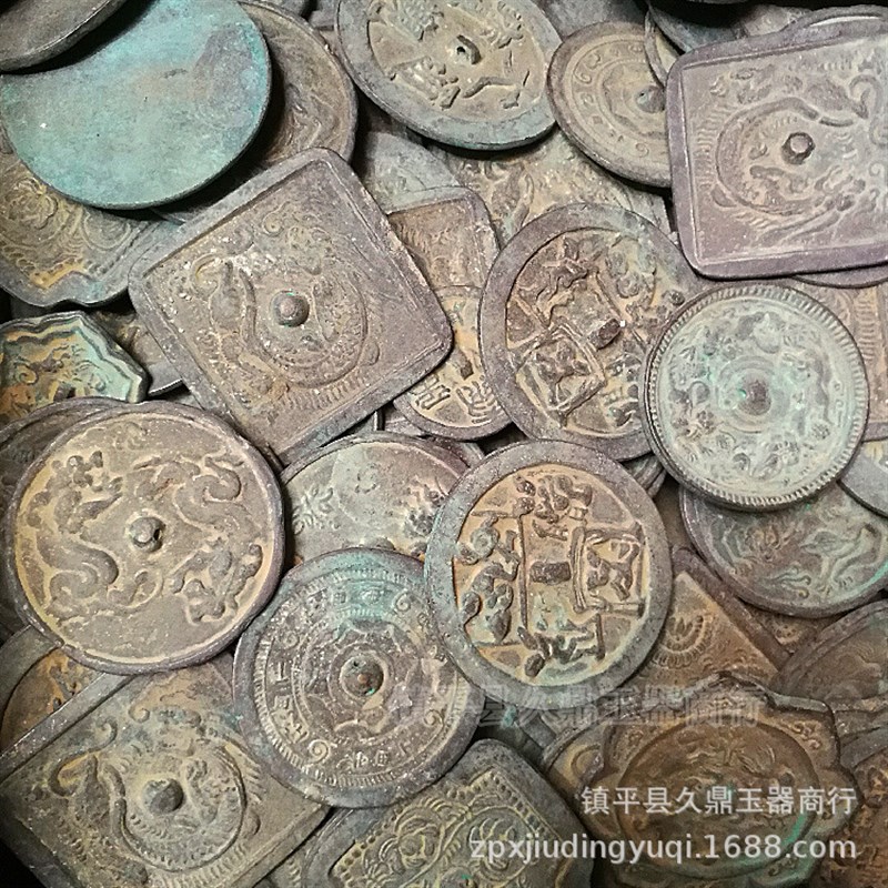 古玩杂项 仿古铜镜青铜器铜镜仿古做旧铜器工艺品多款