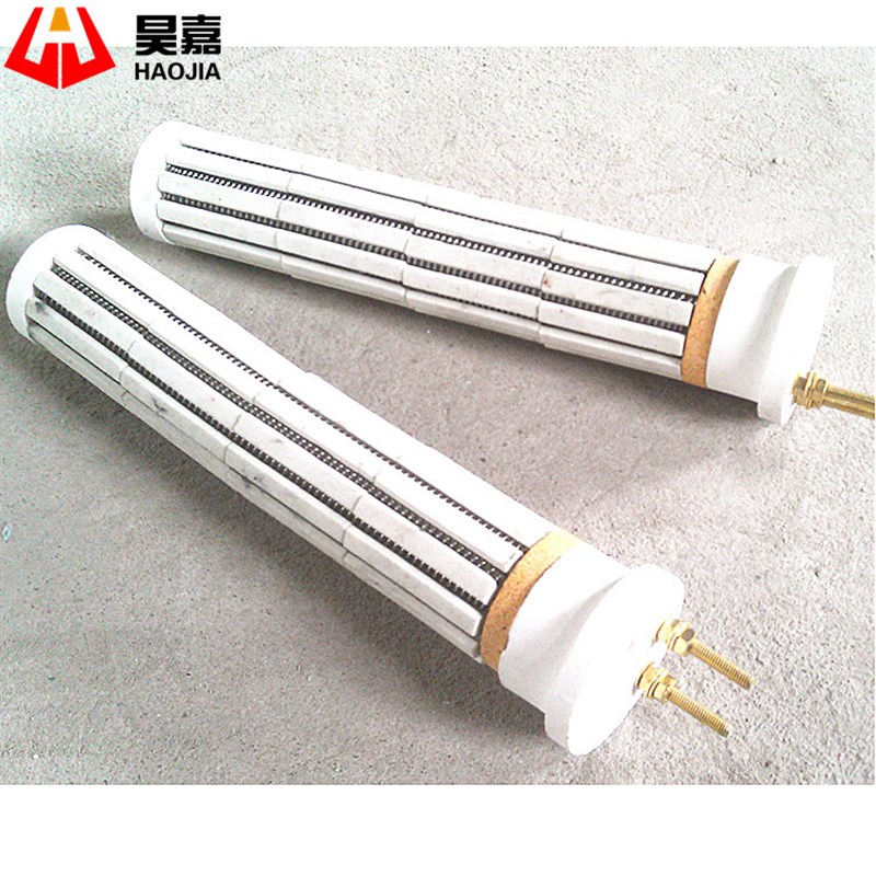 陶瓷免拆式藕节加热器 陶瓷发热芯锅炉发热棒 导热油专用加热管