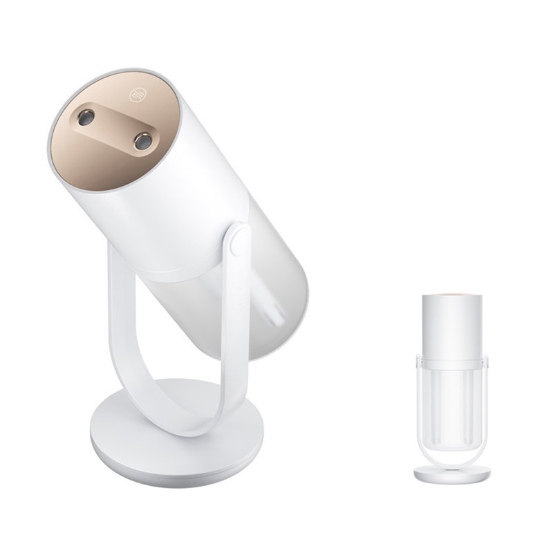 学生宿舍双喷可调节角度大雾量加湿器 充电桌面无线空气补水仪