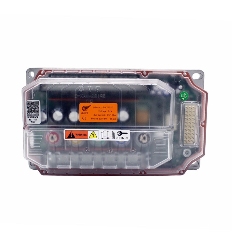 DKYS顶阔电动车电摩DK72420S矢量FOC电机控制器弱磁72V150A透明版