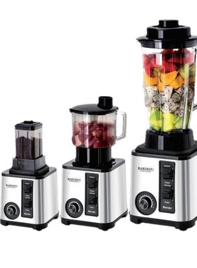 3L3in1blender跨境北美欧不锈钢大容量金属破壁机榨汁机绞肉机