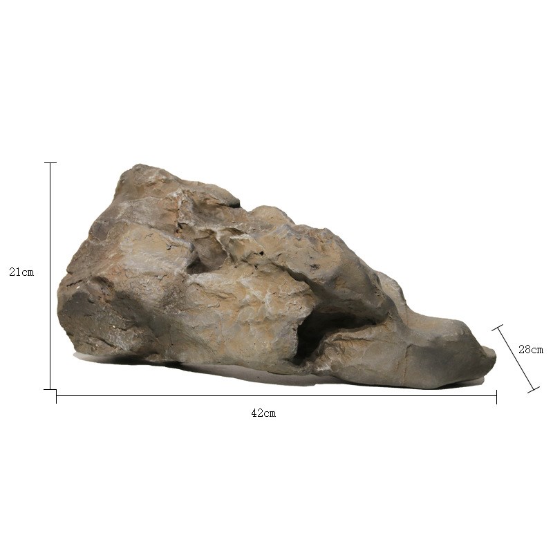 仿真假石头雪浪石园林装饰玻璃钢石头假山大型造景宫灯玄关摆件