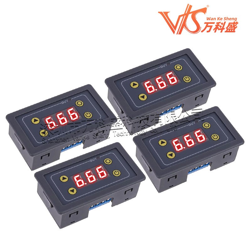 万科盛新品 延时时间继电器模块5V12V24V220V定时延时循环开关