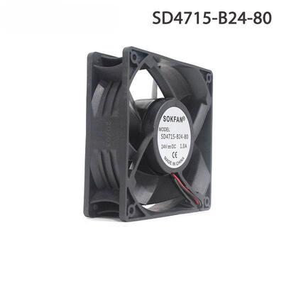 全新 SOKFAN SD4715-B24-80 12038 24V 1.0A 机箱轴流散热风机