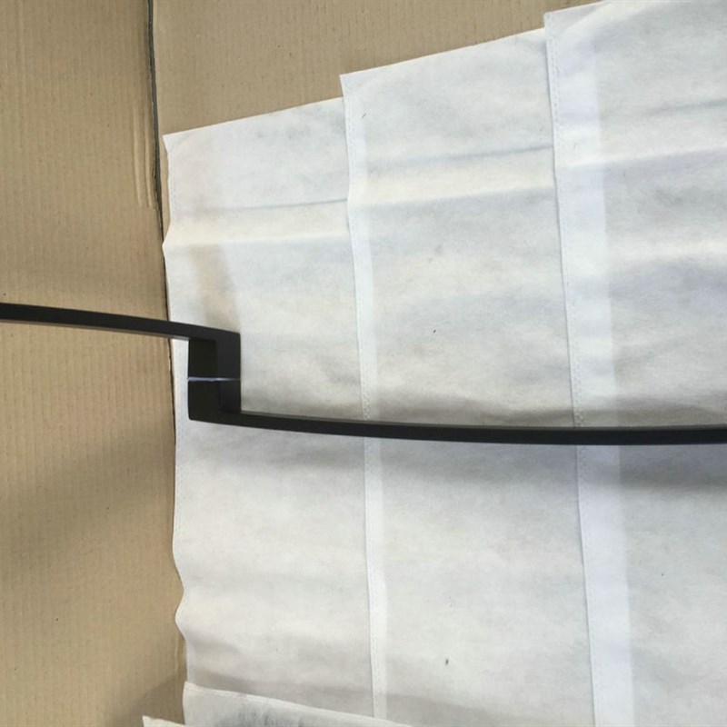 长期供应铝合金沙黑拉手 弧形方管拉手 防盗门弯头拉手