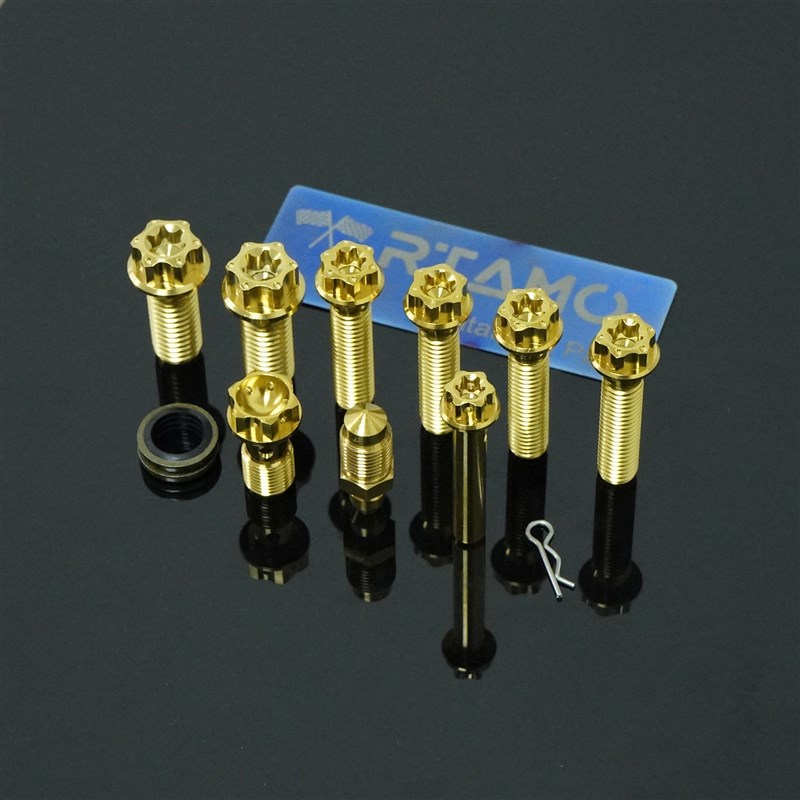 瑞莫 布雷博锻造CNC对四鲍鱼卡钳钛合金螺丝全套经典版花头版双款