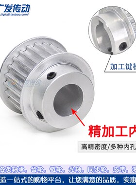 S5M同步轮 S5M28齿28T 槽宽16/21 BF型小台阶/凸台阶同步轮皮带轮