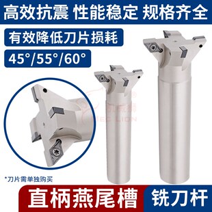 CNC加工中心YW4555度60直柄数控燕尾槽铣刀杆WP内孔V型槽刀