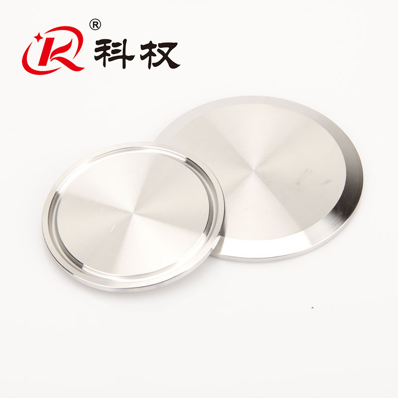 304不锈钢快装盲板卫生级卡箍式堵头卡盘堵片快开盲盖闷板38  51