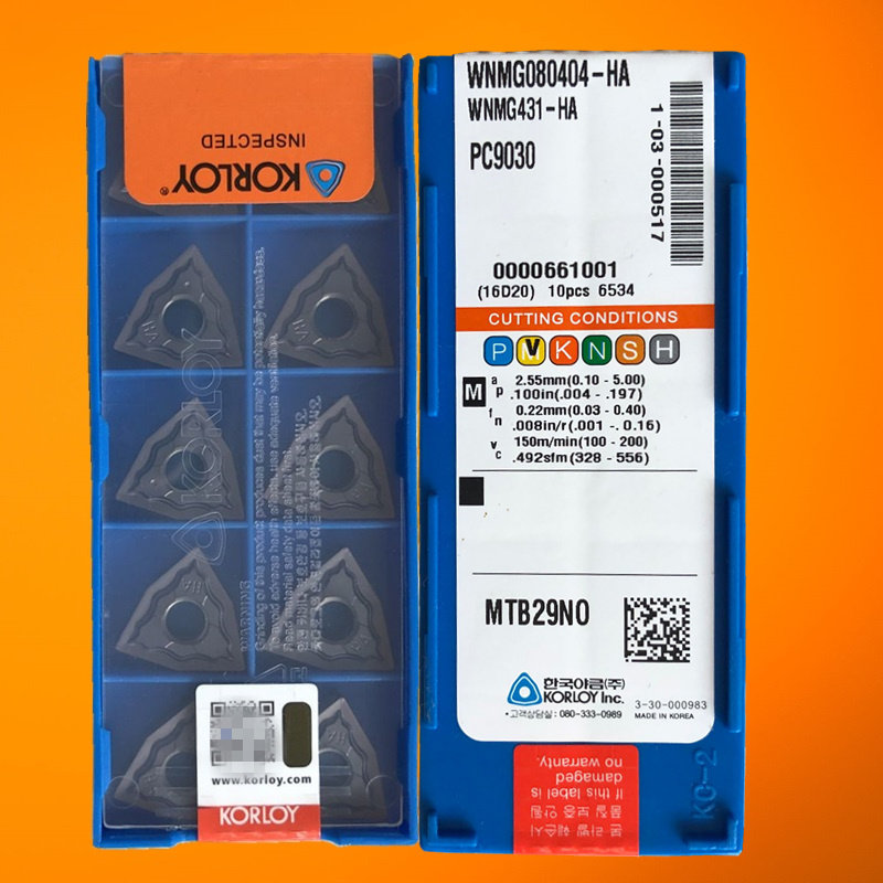 桃型数控外圆车刀片WNMG080404-HM WNMG080408-HA PC9030 NC3020