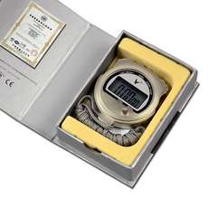 天福TF807 单排2道电子跑步运动秒表计时器 测温度 金属秒表