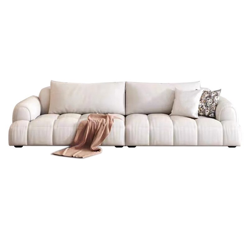 极简奶油风小户型客厅布艺沙发现代简约家用单双人轻奢小沙发家具