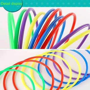 投掷套圈圈户外游戏亲子互动感统训练塑料彩色投掷18cm23cm标志桶