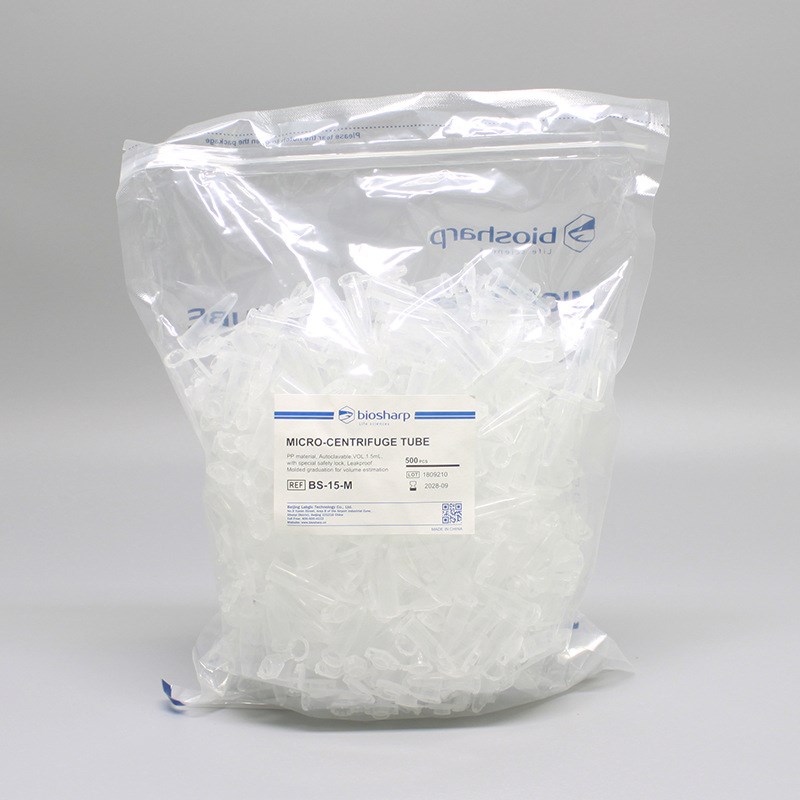 Biosharp白鲨BS-15-M1.5ml尖底连盖离心管EP管微量doff管500支/包