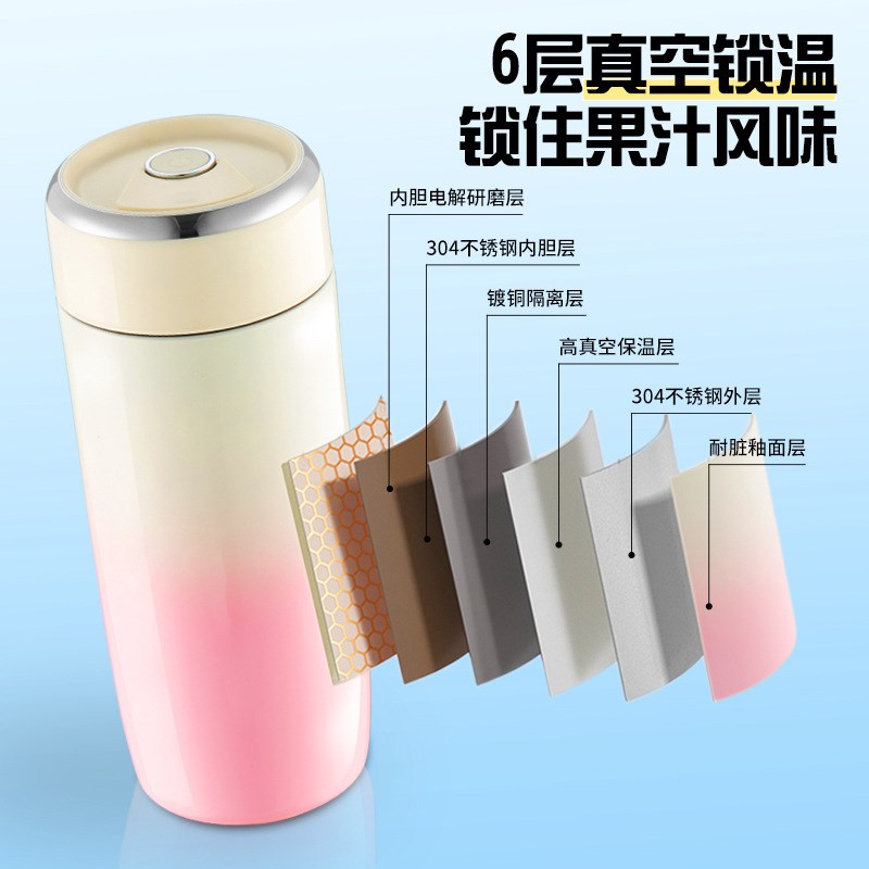 便携随行好夫人唤醒果蔬活力维C畅爽纯汁真空锁温无线榨果汁