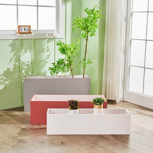 长方形户外花箱PVC防腐种植箱庭院阳台种菜花盆围栏隔断花槽原厂