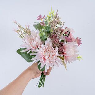 玫瑰云水谣手札仿真花家居装饰花假花设计手捧花束墙饰CF01452