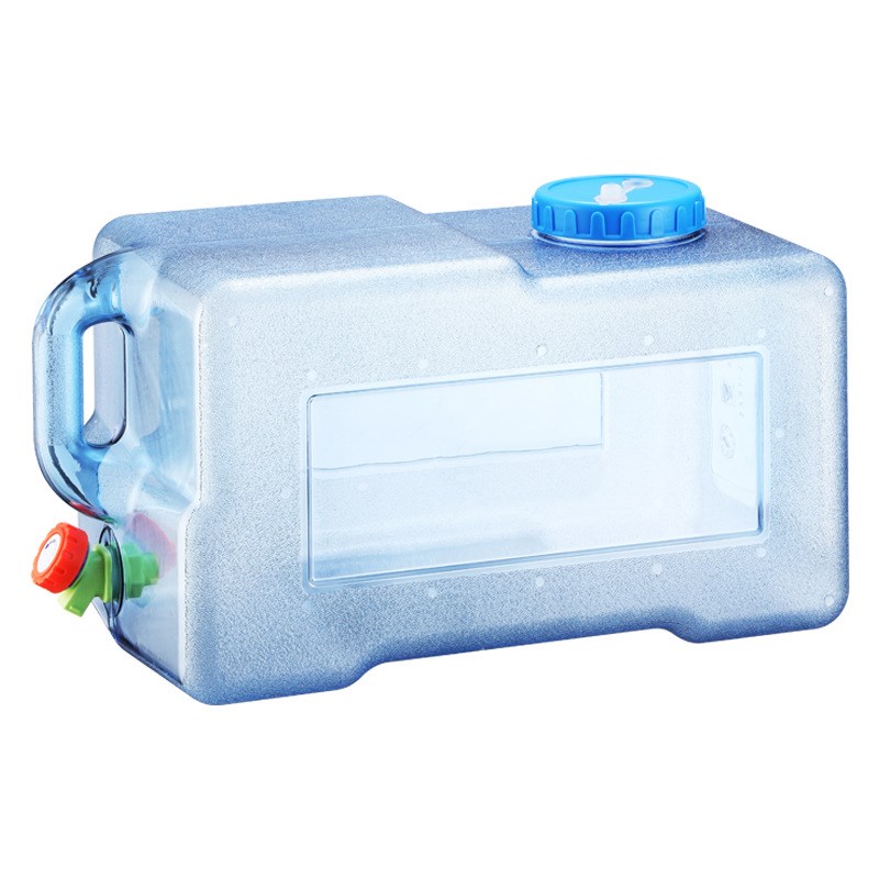 25升户外方形水桶家用饮水桶带龙头车载自驾游露营储水桶纯净水桶