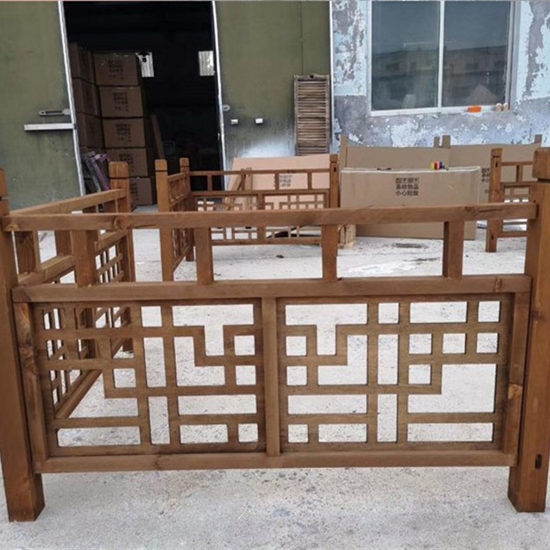 新款婚庆道具木质栅栏新中式婚礼布置罗马柱路引木桥鹊桥实木围栏