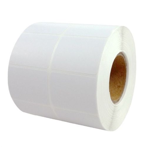 定 制铜版不干胶条码标签纸45*35*2排*5000张空白卷装铜板纸定 做