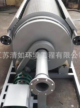 滚筒式微滤机水产养殖 全自动细格栅内进水式不锈钢转鼓除污机