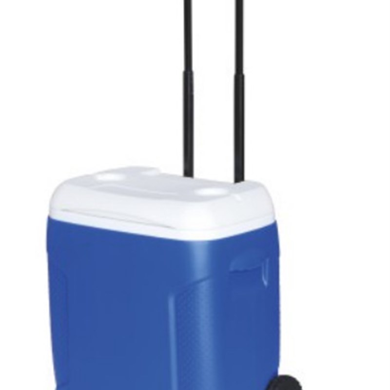 拉杆带轮便携户外露营野餐小号家车两用54L钓鱼冰桶保温箱冷藏箱