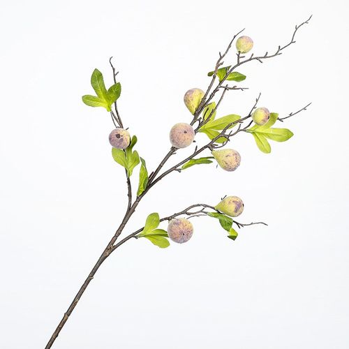 仿真水果带叶无花果树枝家居装饰店面商场民宿插花造景花艺摆件