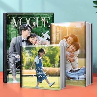 水晶婚纱照相册本制作纪念册影楼婚庆结婚写真艺术照精修入册