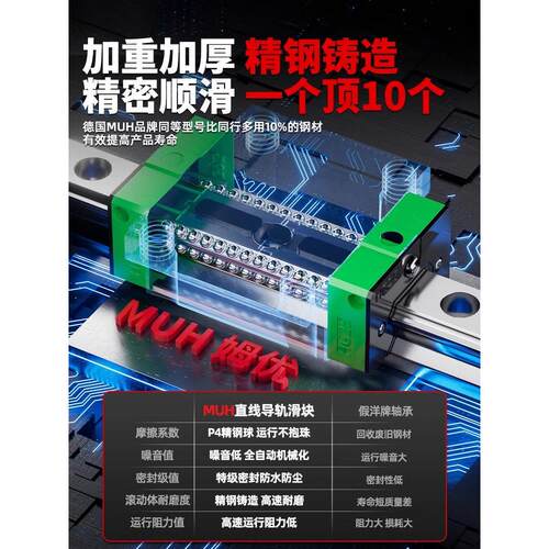德国进口直线导轨滑块 MSA/MSB 15 20 25 30 35 45 E LE S LS