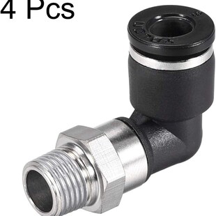 uxcell Push To Connect Tube Fitting Male Elbow 6mm Tube OD X