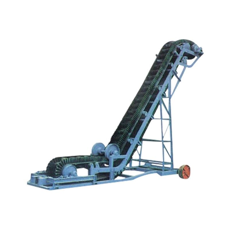 大倾角皮带输送机爬坡上料传输机粮食污泥用输送设备皮带输送机