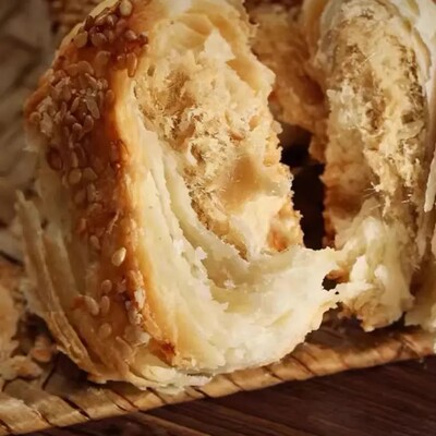 （新包装）蟹壳黄正宗泰州特产黄桥烧饼  散装食品