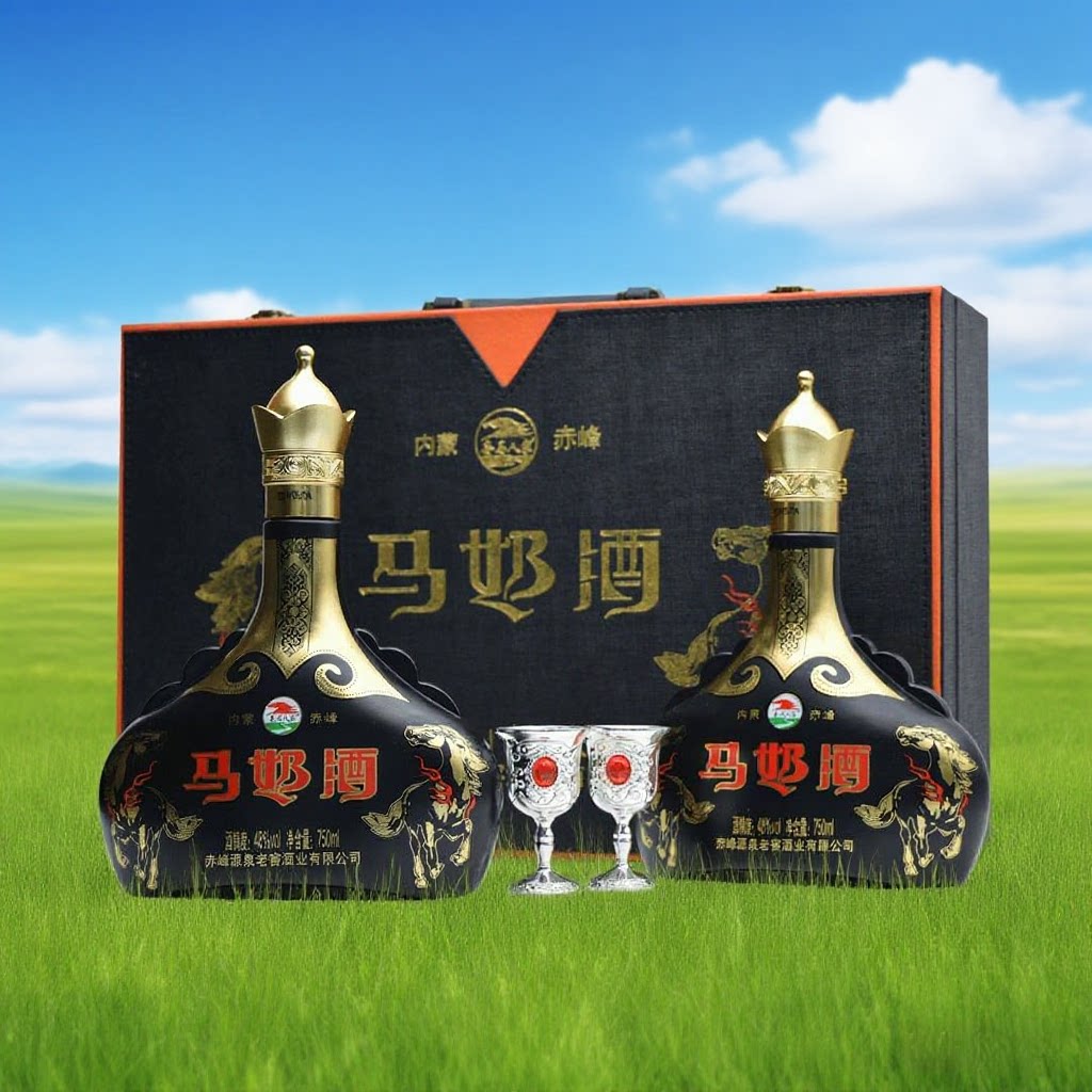 马奶酒套马人家48度750ml礼盒装