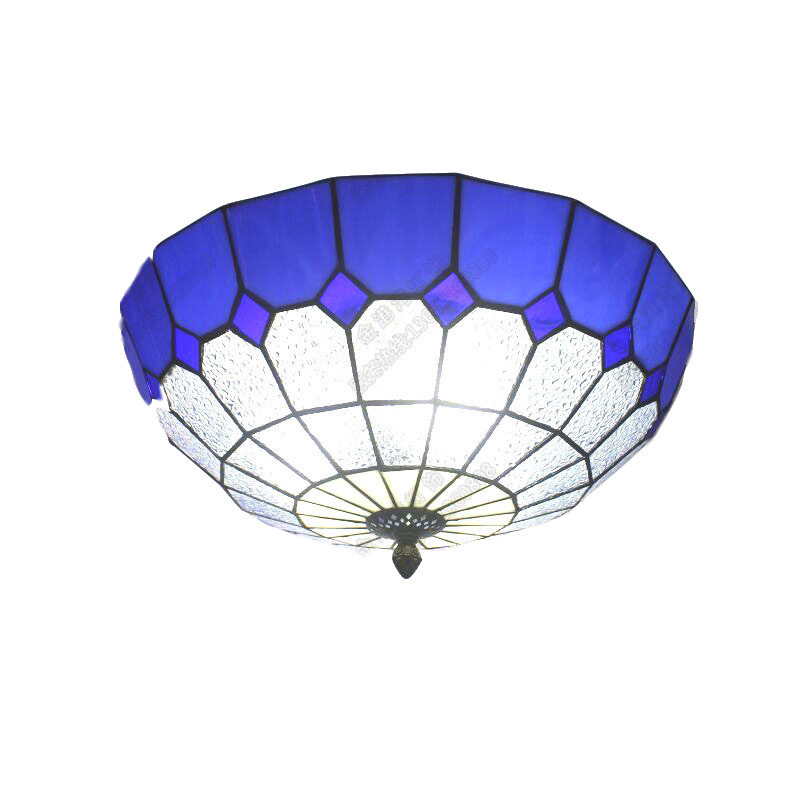 地中海吸顶灯儿童房卧室阳台书房餐厅彩色玻璃客栈艺术吸顶圆形灯,家装灯饰光源,智能吸顶灯,淘宝优惠券,粉丝福利购,淘宝优惠卷