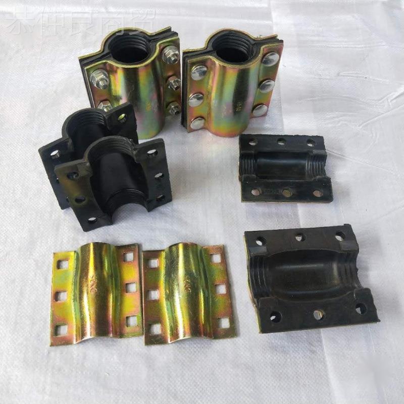 哈夫节弯哈头定IMY尺寸接漏水抱箍连补弗漏卡子水管堵漏铸铁