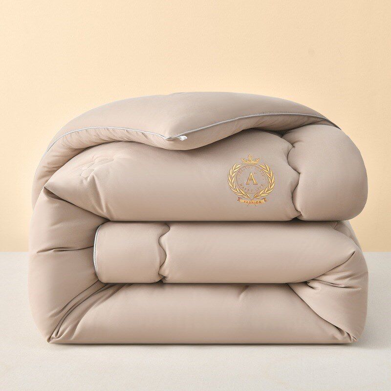 纯色双拼亲肤原棉大豆纤维冬被春秋被被子被芯R单双人家用宿舍酒