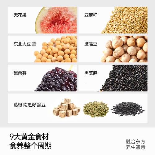 【数量改到4下单】OnlyTree无花果亚麻籽豆浆粉9种食材植物饮泡专