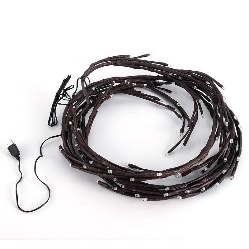 春节新年装饰灯LEDo彩灯串卧室室内氛围灯圣诞树灯仿真树枝藤条灯