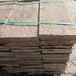 仿古做旧大理石芝麻白火烧板路沿石芝麻灰花岗岩石材