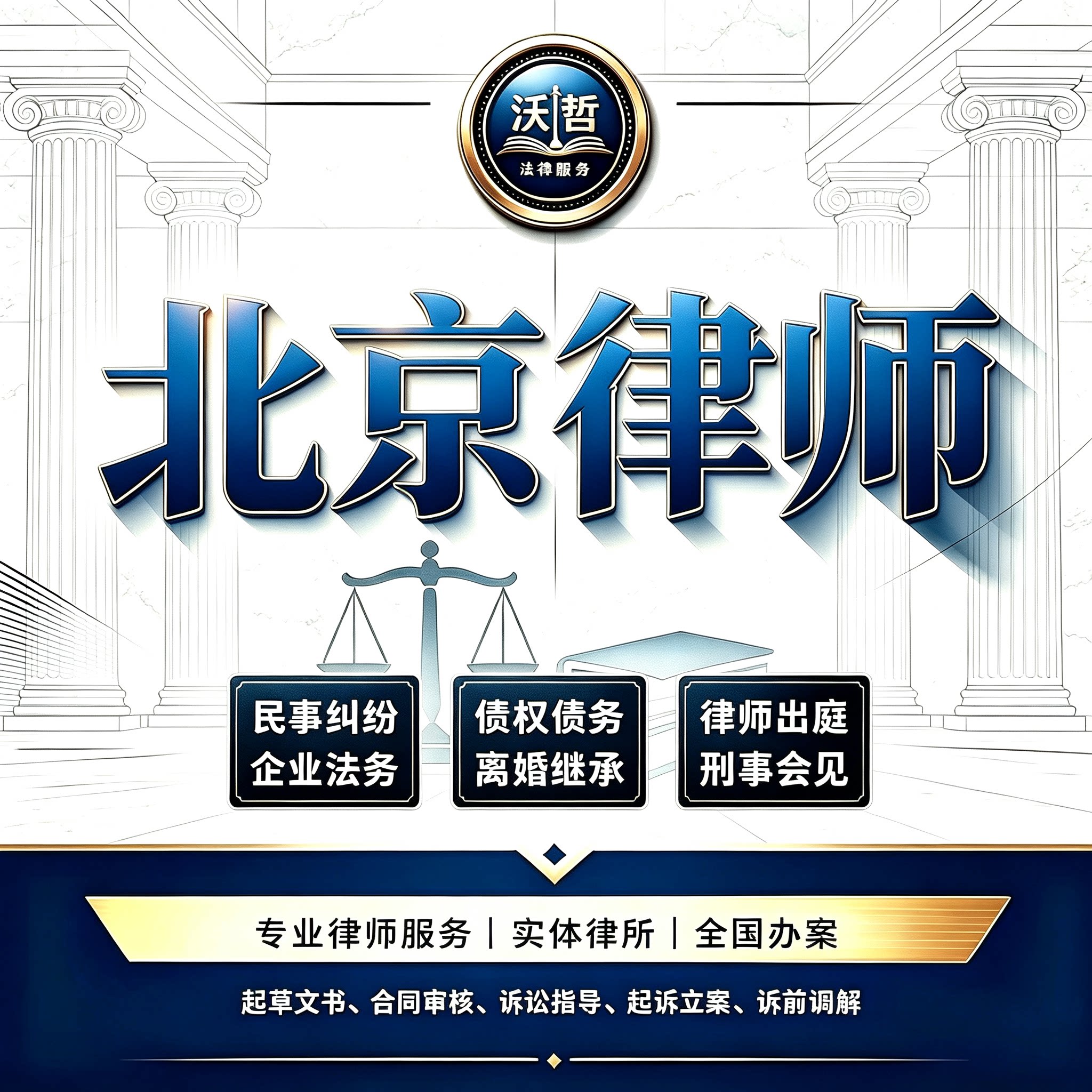 北京律师法律咨询离婚遗产继承劳动合同起诉刑事取保候审会见代理