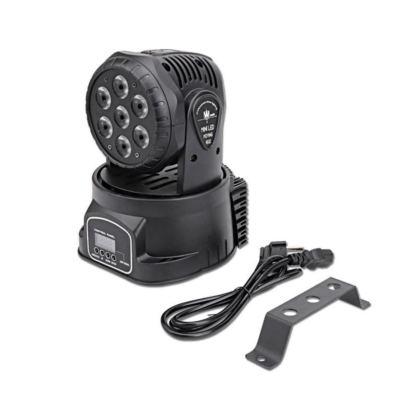 7颗小摇头灯全彩帕灯10W染色灯声控旋转lHed舞台灯光ktv酒吧婚庆