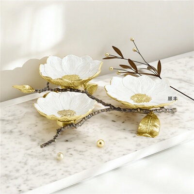 Michael Aram复古绽放系列花瓶坚果碗点心盘杯垫套装乔迁礼物新品